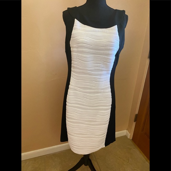 calvin klein white cocktail dress